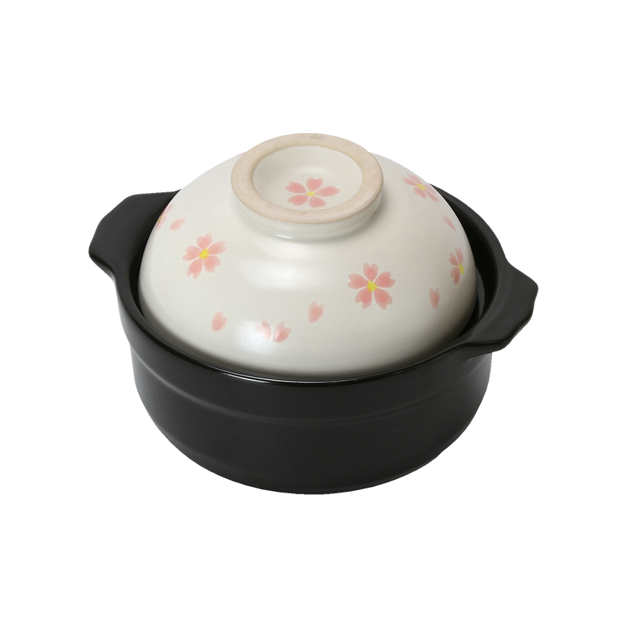 蓋が茶碗になる炊飯土鍋0.5合用(さくら)