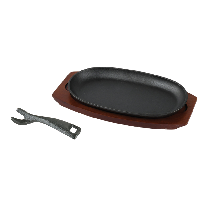 スプラウト 鉄鋳物製ステーキ皿<小判型>27×15cm
