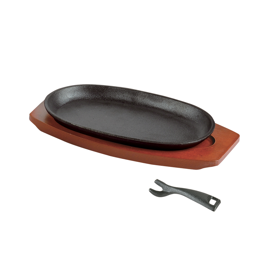 スプラウト 鉄鋳物製ステーキ皿<小判型>23×13cm